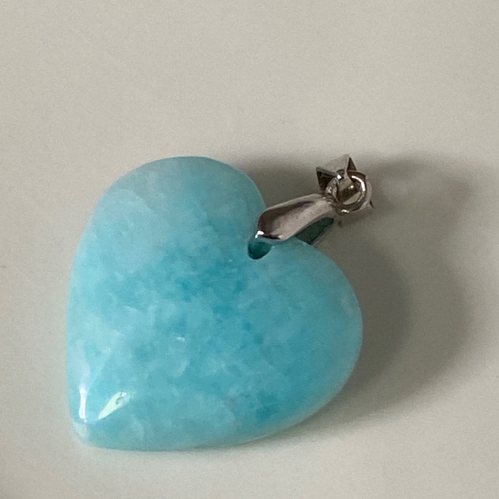 Blue Heart Pendant larimer - Picture 5 of 5